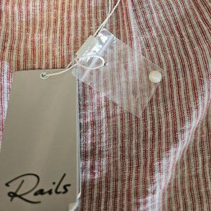 RAILS Marti Blouse in Scarlet Stripe